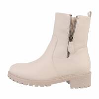 Damen Klassische Stiefeletten - beige