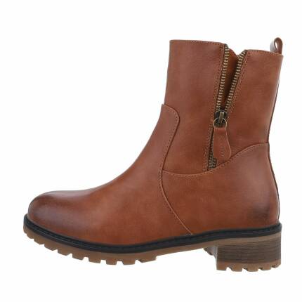 Damen Klassische Stiefeletten - camel Gr. 36