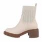 Damen Klassische Stiefeletten - beige Gr. 40