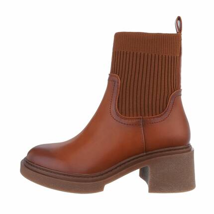 Damen Klassische Stiefeletten - camel Gr. 36