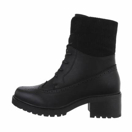 Damen Schnürstiefeletten - black Gr. 36