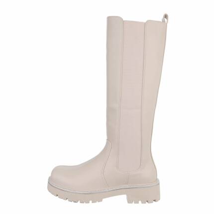 Damen Klassische Stiefel - beige Gr. 36