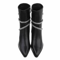 Damen High-Heel Stiefeletten - black