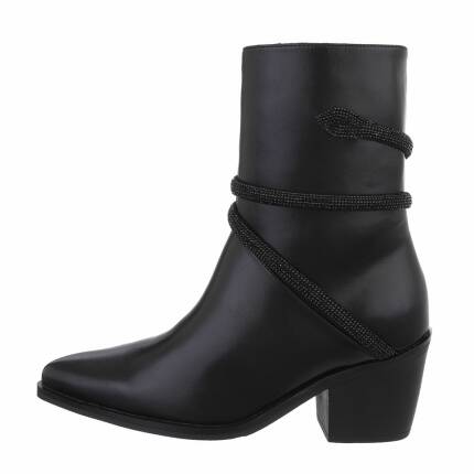 Damen High-Heel Stiefeletten - black