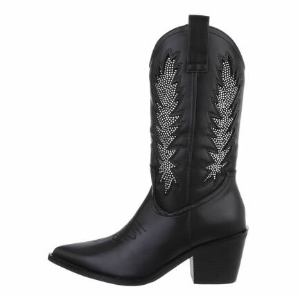 Damen Western- & Bikerboots - black