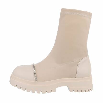 Damen Klassische Stiefeletten - beige