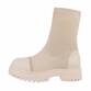 Damen Klassische Stiefeletten - beige - 12 Paar