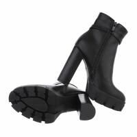 Damen High-Heel Stiefeletten - blackpu