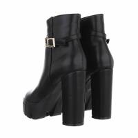 Damen High-Heel Stiefeletten - blackpu