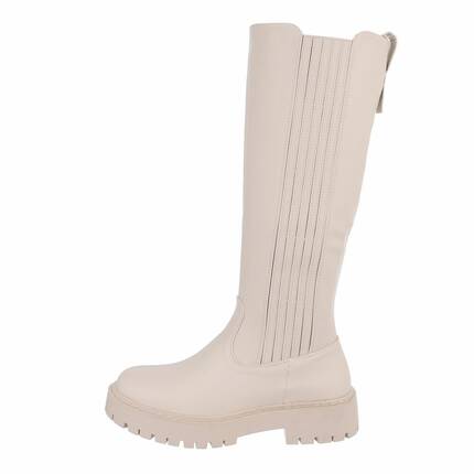 Damen Klassische Stiefel - beige Gr. 36