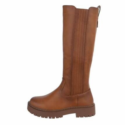 Damen Klassische Stiefel - camel Gr. 36