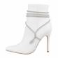 Damen High-Heel Stiefeletten - white Gr. 39