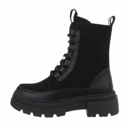 Damen Schnrstiefeletten - black Gr. 37