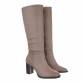 Damen High-Heel Stiefel - khaki