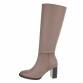 Damen High-Heel Stiefel - khaki Gr. 37