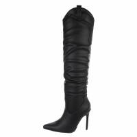 Damen Overknee-Stiefel - black