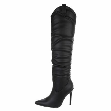 Damen Overknee-Stiefel - black Gr. 36