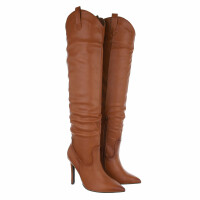 Damen Overknee-Stiefel - camel