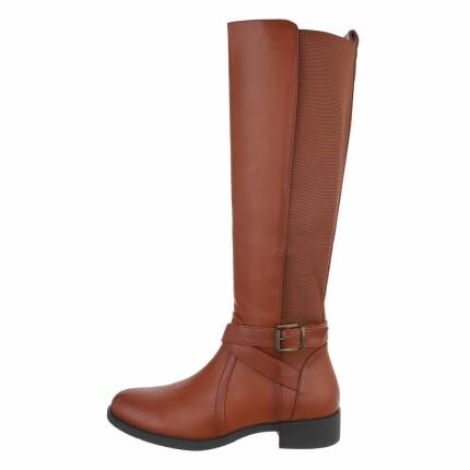 Damen Klassische Stiefel - camel Gr. 36