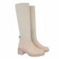 Damen High-Heel Stiefel - beige