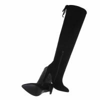 Damen Overknee-Stiefel - black