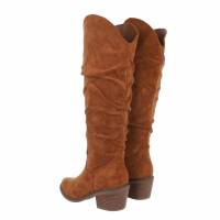 Damen High-Heel Stiefel - camel