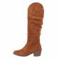 Damen High-Heel Stiefel - camel