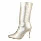 Damen High-Heel Stiefeletten - golden Gr. 37