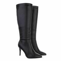 Damen High-Heel Stiefel - blackpu