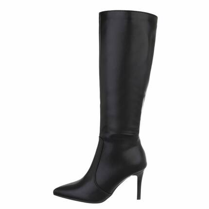 Damen High-Heel Stiefel - blackpu Gr. 36