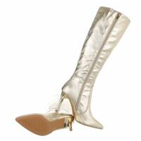 Damen High-Heel Stiefel - goldenpu