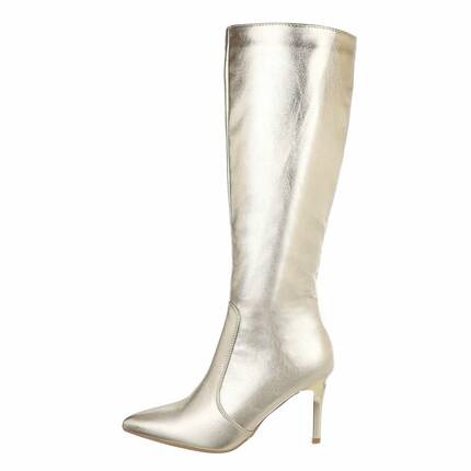 Damen High-Heel Stiefel - goldenpu Gr. 36