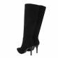 Damen High-Heel Stiefel - blacksuede