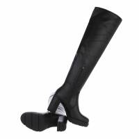 Damen Overknee-Stiefel - black