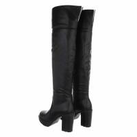 Damen Overknee-Stiefel - black