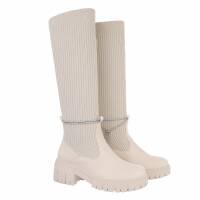 Damen Klassische Stiefel - beige