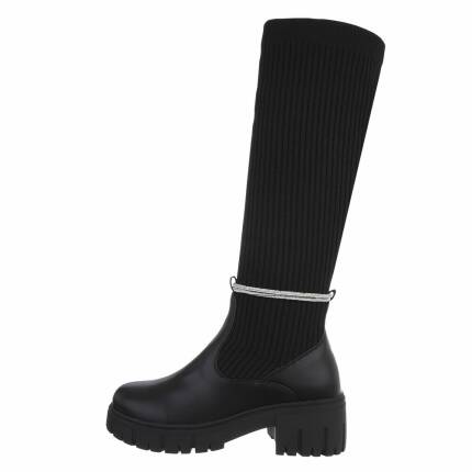 Damen Klassische Stiefel - black Gr. 40