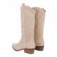 Damen Western- & Bikerboots - beige