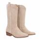 Damen Western- & Bikerboots - beige