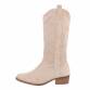 Damen Western- & Bikerboots - beige Gr. 36