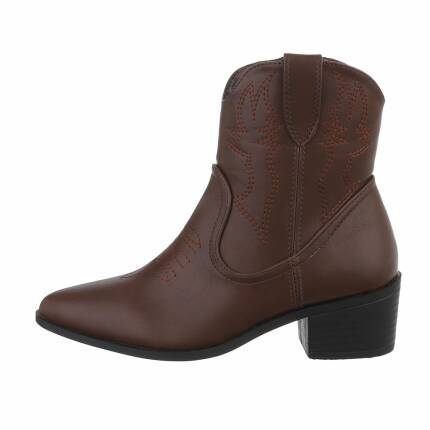 Damen Western- & Bikerboots - brown Gr. 36