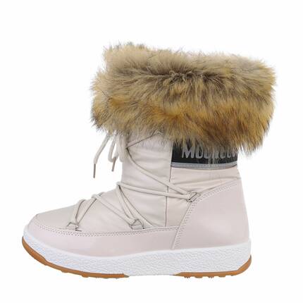 Damen Winterstiefeletten - beige Gr. 37