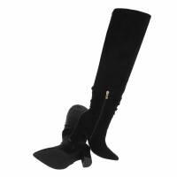 Damen Overknee-Stiefel - black