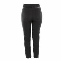 Damen Hose in Lederoptik von Denim Life - black