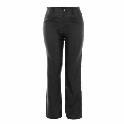 Damen Hose in Lederoptik von Denim Life Gr. M/38 - black