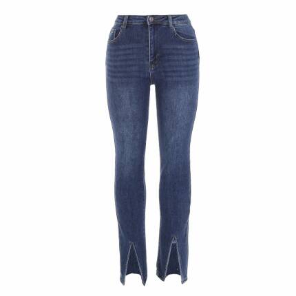 Damen High Waist Jeans von Laulia Gr. M/38 - blue