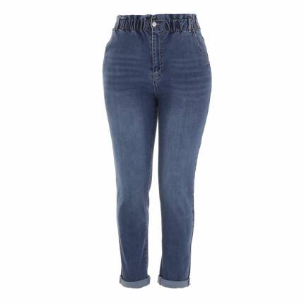 Damen High Waist Jeans von Laulia Gr. S/36 - blue