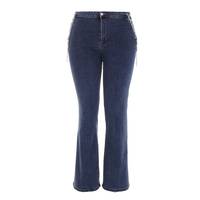 Damen Bootcut Jeans von Laulia - blue