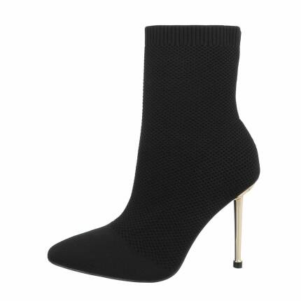 Damen High-Heel Stiefeletten - black