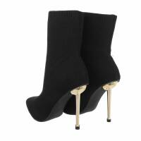 Damen High-Heel Stiefeletten - black